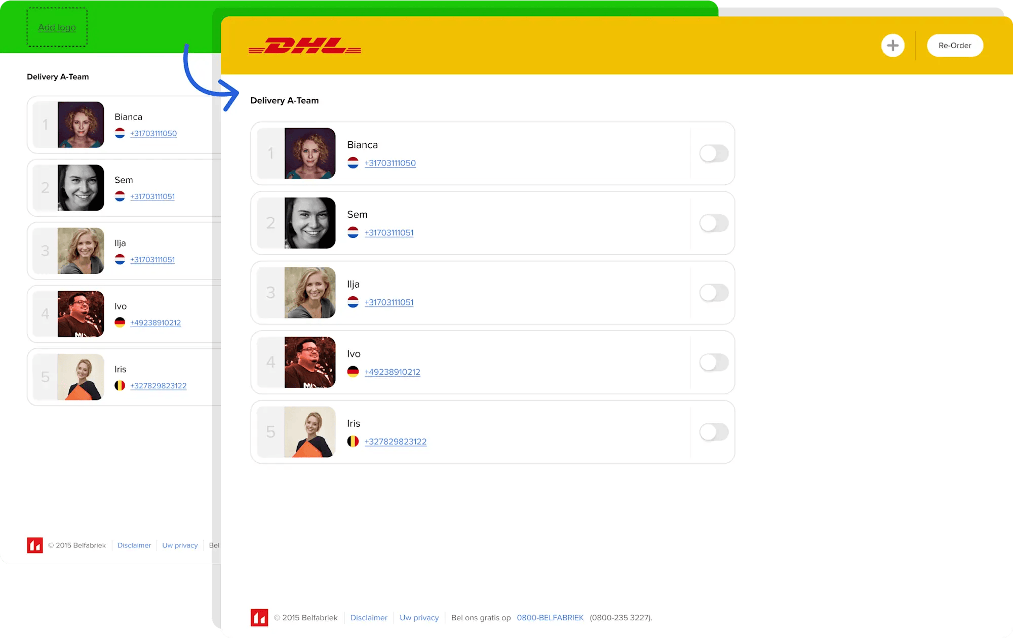 Adresse des Kollegen zu Hause